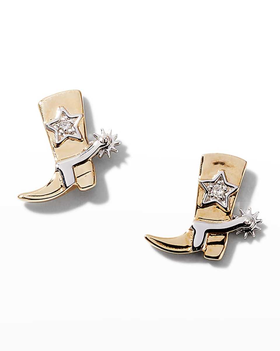 Cowboy Boot Stud Earrings